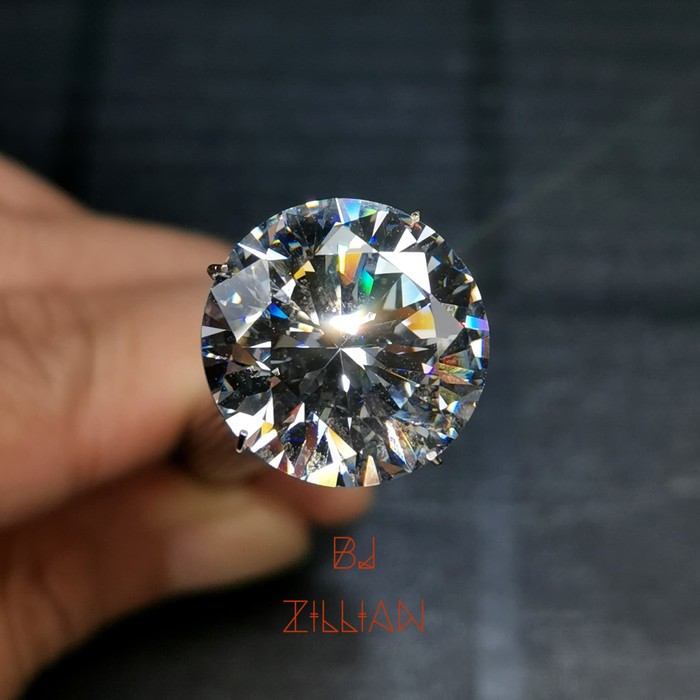 Berlian cubic zirconia 16mm grade a6 diamond cut