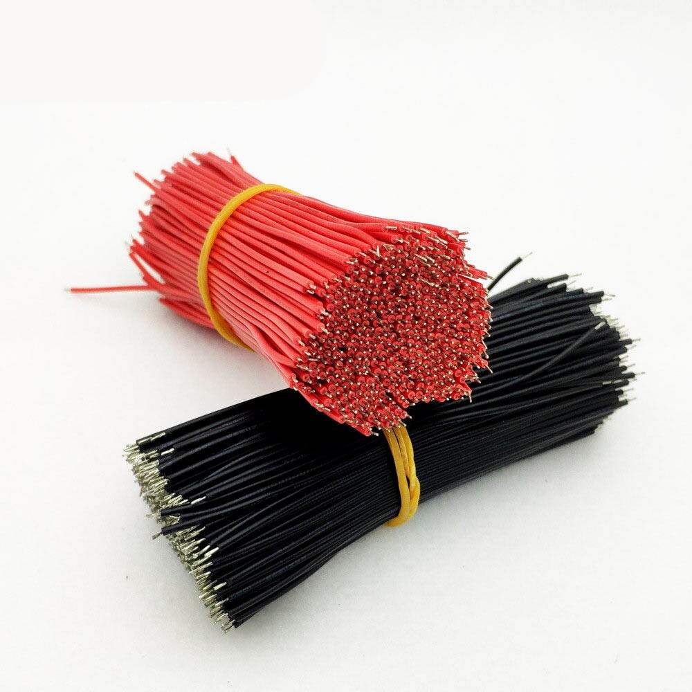 1 PCS 24 AWG Cable  10cm Red/black Wire