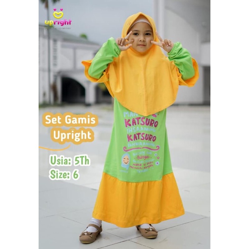 Gamis Anak Set Gamis Hijab Upright