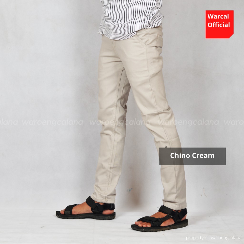 Chino Pants Cream Original Lokal Brand