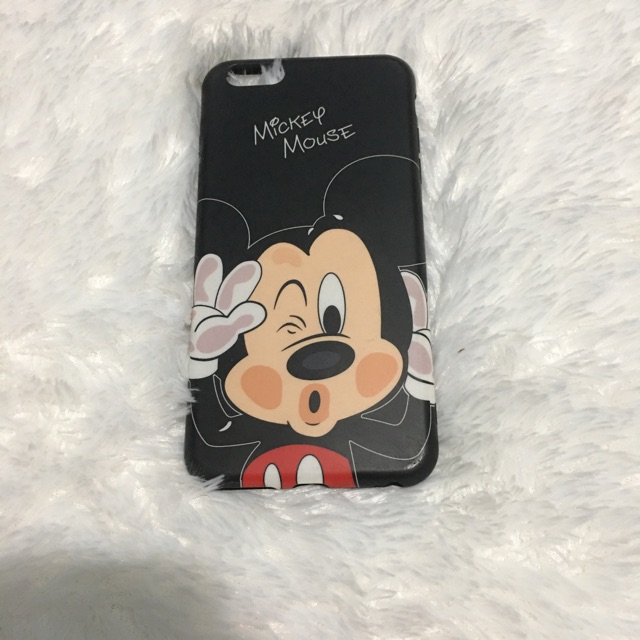 Preloved soft case mickey mouse iphone 6s/plus / soft case ip 6s/plus