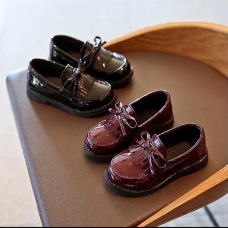 sepatu anak fashion laofer / sekolah terbaru 31-35 ada COUPLE SM MOM