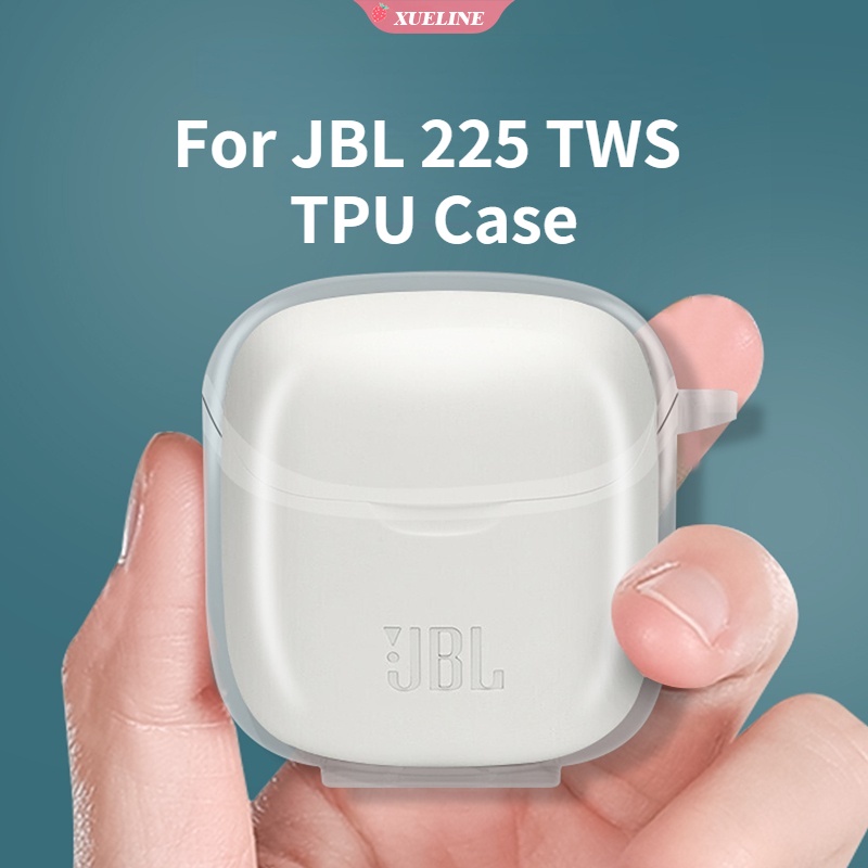 Soft Case Pelindung earphone wireless bluetooth JBL T225 / 220TWS Bahan TPU Dengan Kait