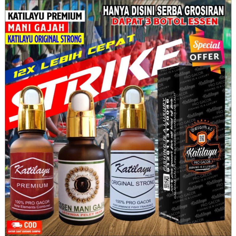 ESSEN KATILAYU 3× LEBIH CEPAT STRIKE INDUKAN & TOTALAN IKAN MAS/NILA/IKAN/LELE/BAWAL/PATIN | GALATAM