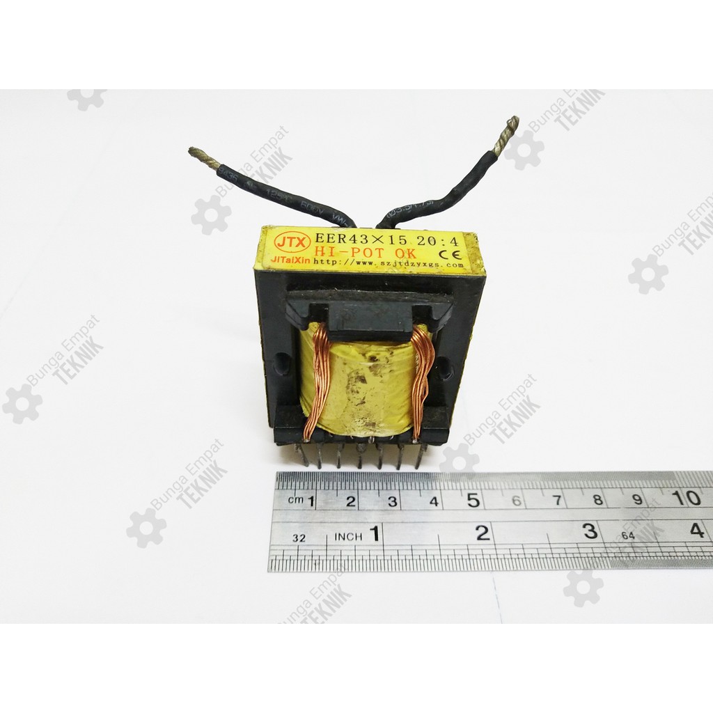 KOMPONEN ELEKTRONIK TRAFO EER 43X15 20 4