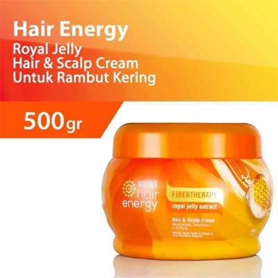 Makarizo Hair Energy Fibertherapy Hair &amp; Scalp Creambath 500 gr Royal Jelly Aloe Kiwi Olive_Cerianti