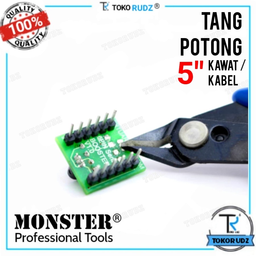 Tang Potong Kawat Kabel 5 inch Micro Nipper Wire With Soft Spring 170