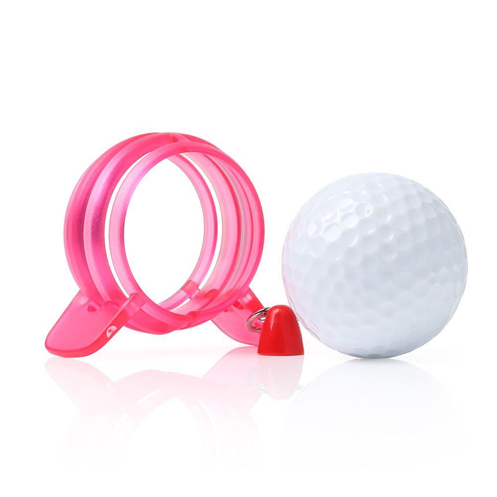 Chookyy 1set Jemuran Bola Golf Lingkaran Sport Template Alignment Dengan Garis Penanda Plastik Pulpen