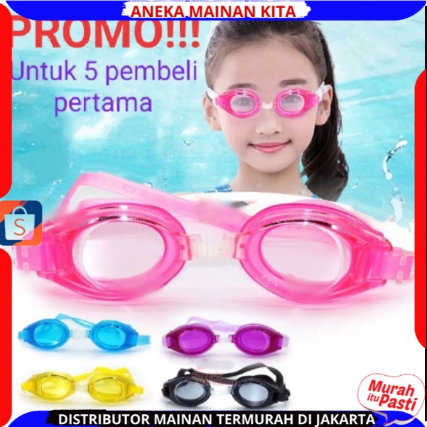 Kacamata Renang Anak cew cow Anti Fog Uv Berkualitas Divine Glass Murah