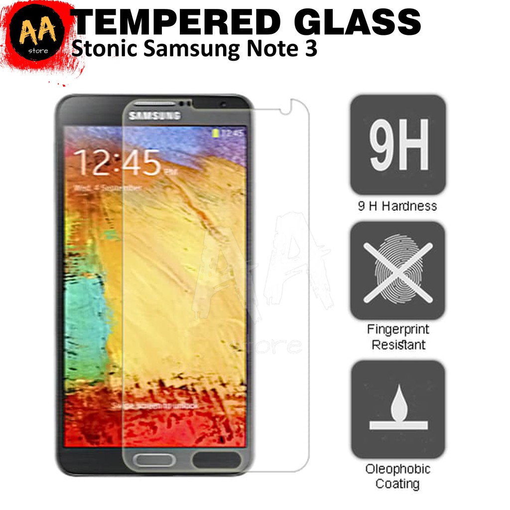 Tempered Glass Protector/Anti Gores Kaca HP/Smartphone Samsung Note 3 Pelindung Layar Handphone Stonic