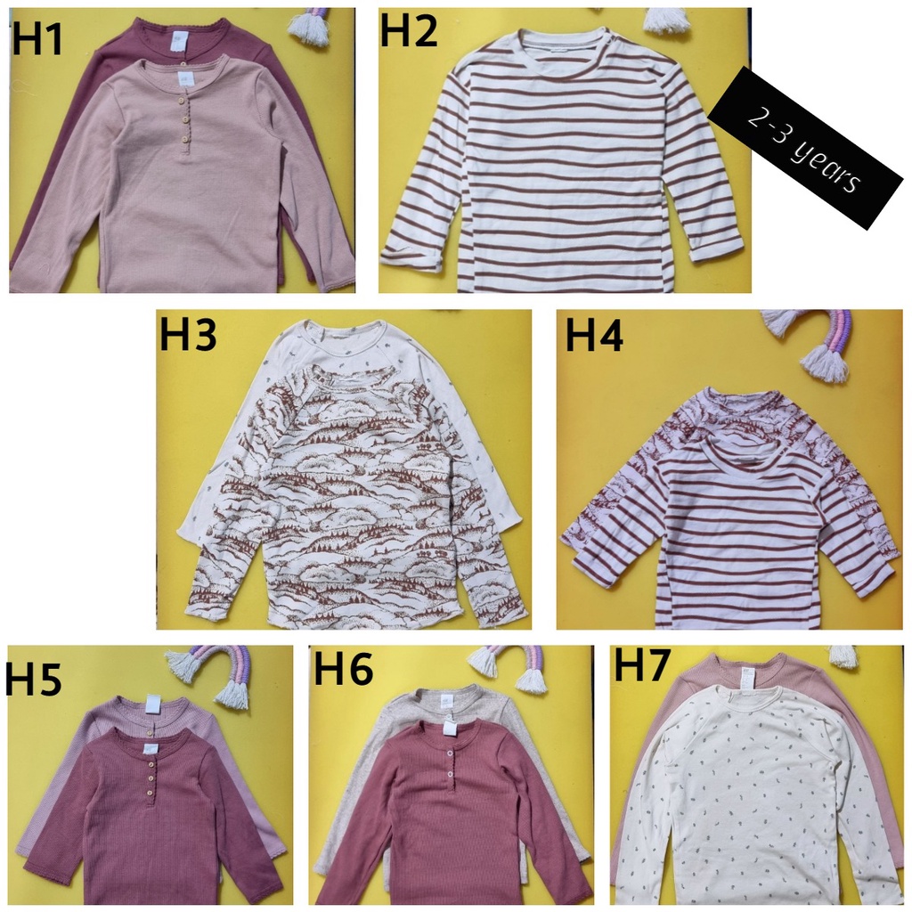 HnM Longsleeve ( 9 month - 8 years )