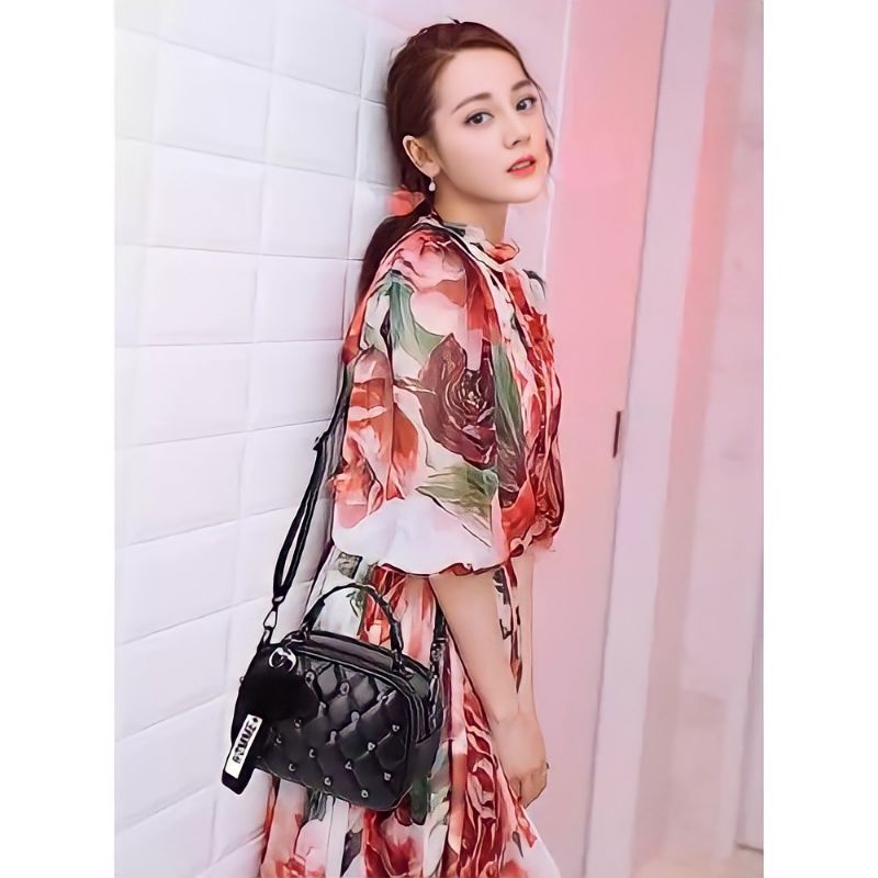 Tas Selempang Wanita Korea Import Slingbag Bordir handbag multifungsi besar tas anti air tebal cod p