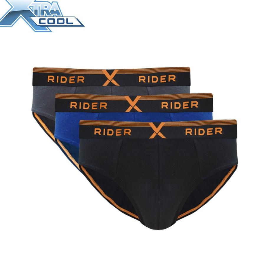 ➭ Rider Xtracool R881B Celana Dalam Pria Mini Brief (3 Pcs in 1 Box) ✭