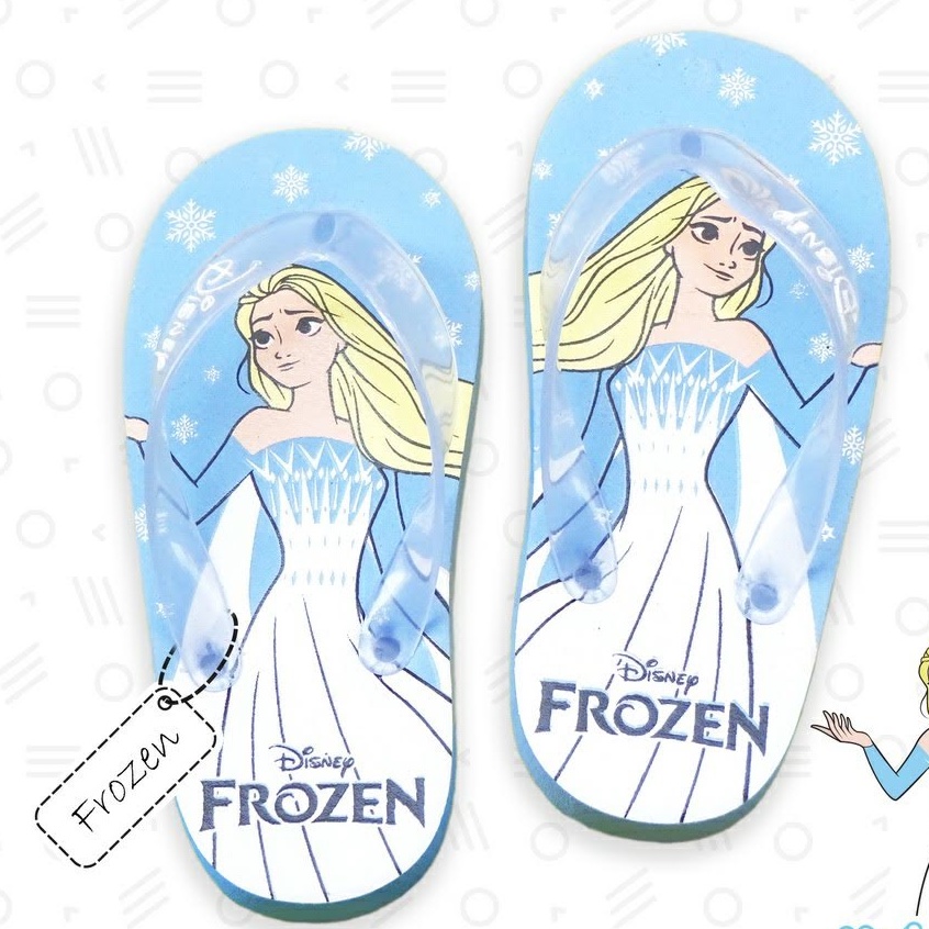 Sandal jepit anak motif frozen terbaru