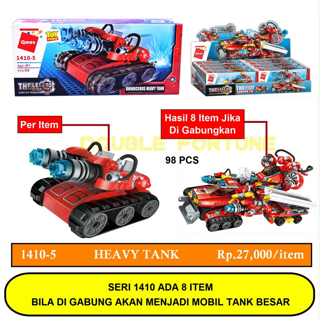 1410-5 QMAN THE LEGEND OF CHARIOT SAVIOR FV MAINAN ANAK BRICK LEGO BALOK SUSUN EDUKATIF