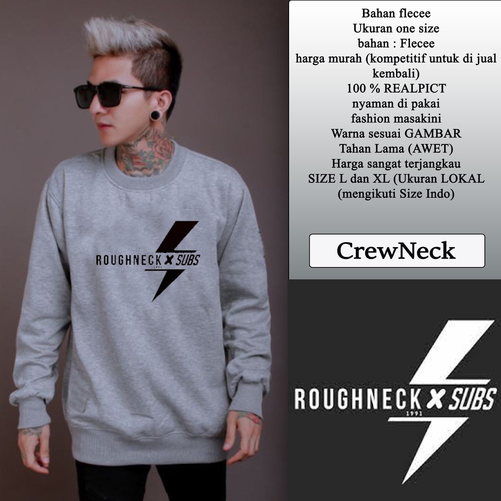 Sweater Pria Deas Off White Beludru Panas Musim Gugur Berkerudung Dingin Remaja Memakai-CN ROUGHNECK MISTY