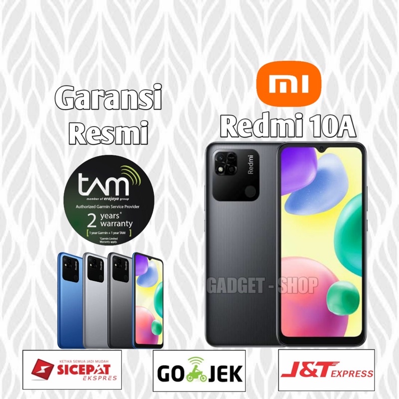 Xiaomi Redmi 10A 3/32 3/64 4/64 garansi resmi xiaomi indonesia