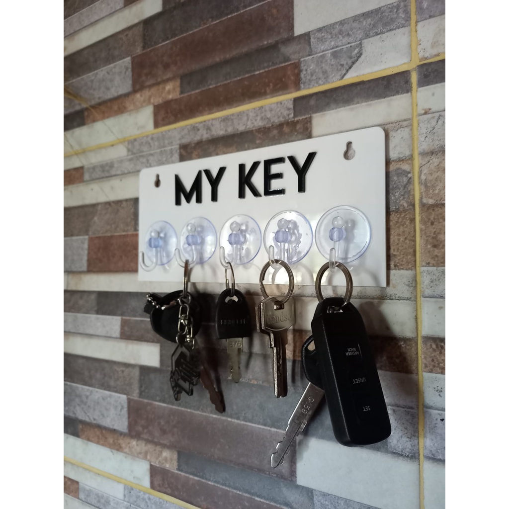 Akrilik Projects Tempat Gantungan Kunci Keychain Organizer Rumah Perlengkapan Dekorasi Hiasan Dinding Wall Decor Rak...