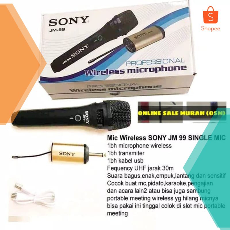 Vloger BETAVO JM 99 UHF ASLI mic mik microphone mikrophone wireles wireless Youtuber Banget