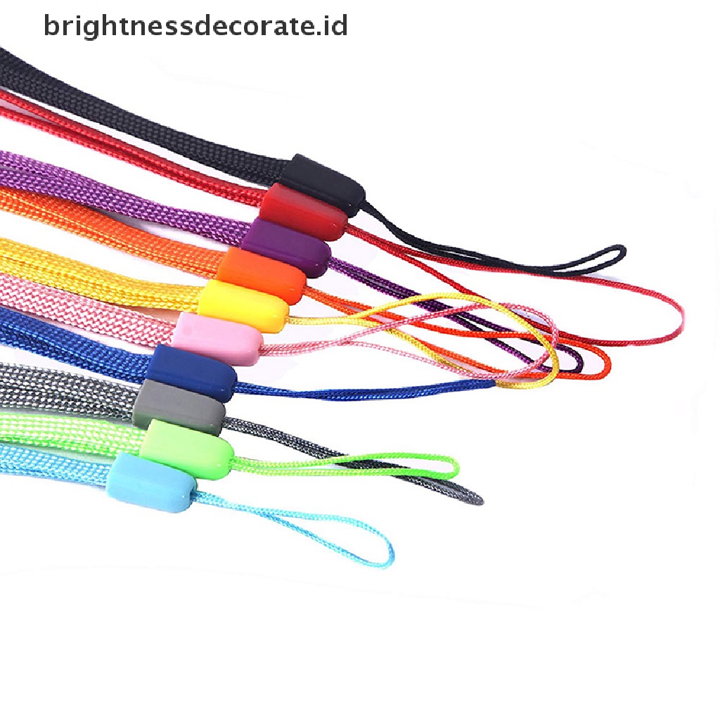 (Birth) 10pcs Tali Lanyard Pergelangan Tangan Untuk Hp / Usb / Flash Drive / Kunci (Id)