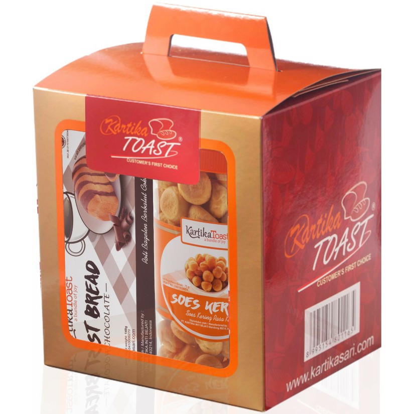 

Kartika Sari Toast Hampers / Parsel Kue Lebaran (soes, bagelen, toast