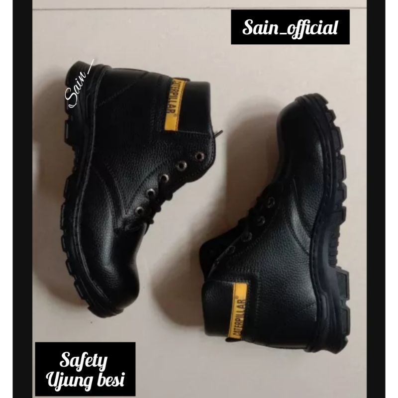 Sepatu Safety Boots Pria Ujung Besi Sepatu Proyek