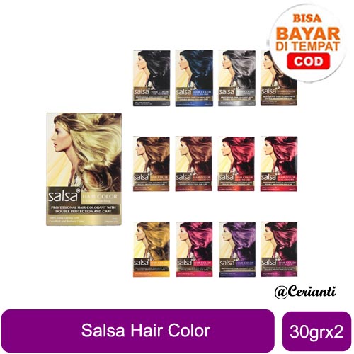 [BPOM] Salsa Hair Color Cat Rambut Pewarna Rambut 30Gr x 2