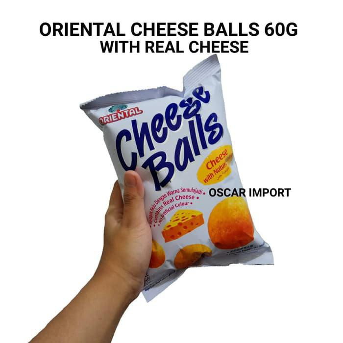 

ORIENTAL CHEESE BALL SNACK 60G RASA KEJU