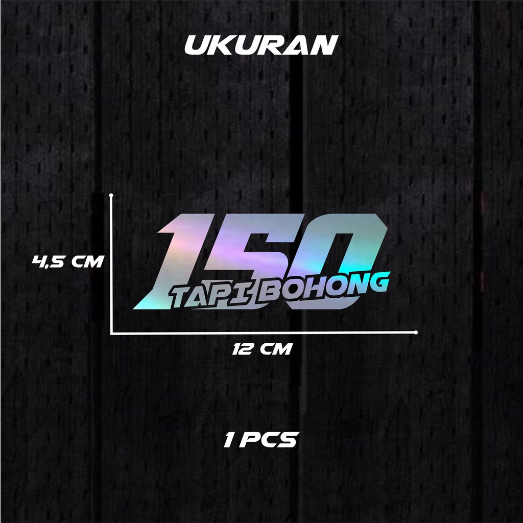 Sticker Hologram Stiker Motor NOMOR