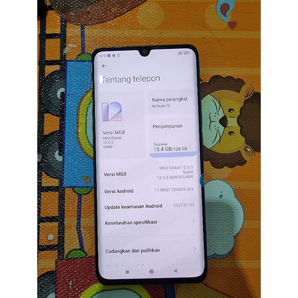 LCD PLUS FREEM XIAOMI MI NOTE 10 ORIGINAL COPOTAN NORMAL