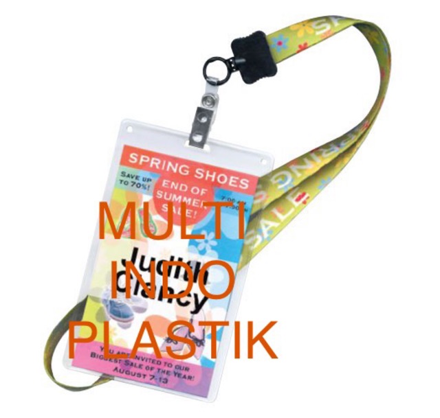 Paket tali lanyard 2 cm/paket kantong panitia/tali id card/tali nametag/plastik id card/nametag