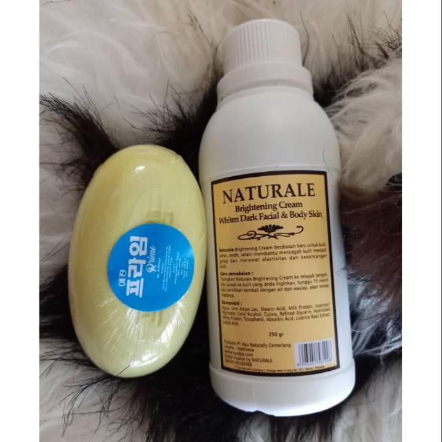 PAKET PEMUTIH BADAN/NATURALE DAN SABUN KOREA BPOM