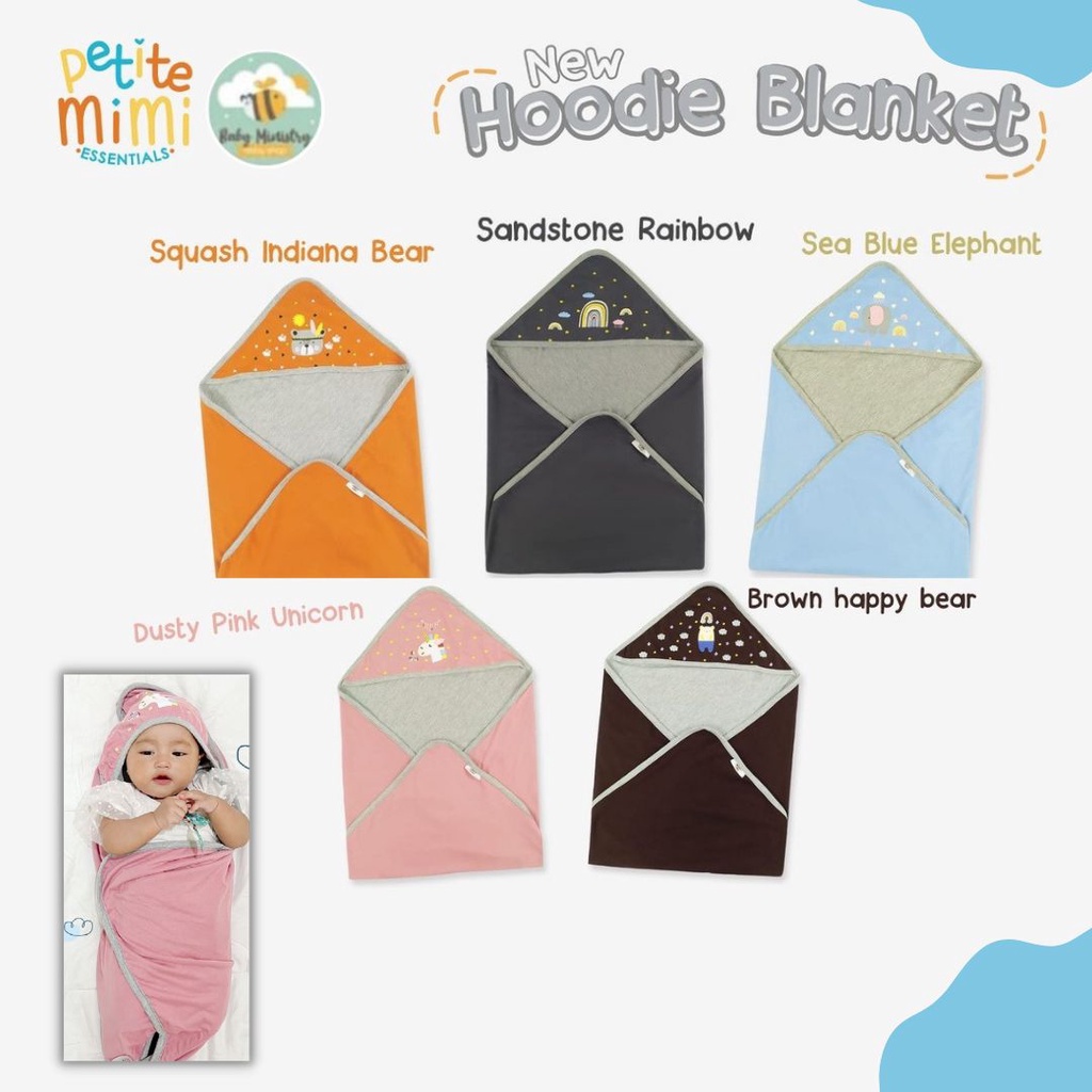 PETITE MIMI Selimut Bayi / Selimut Topi Petite Mimi  - Selimut Essentials