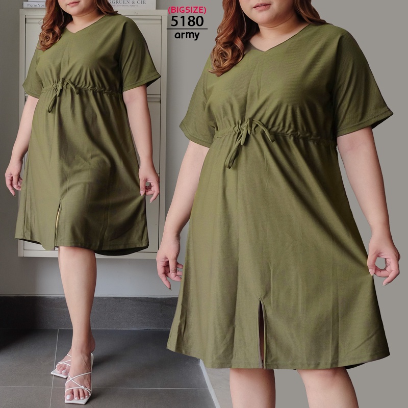 ARENA - Midi Dress Jumbo Kancing Depan