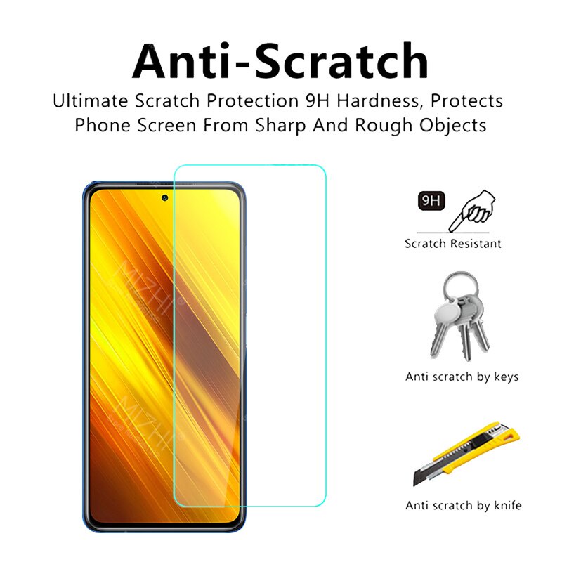 Pelindung Layar Tempered Glass Poco X3 NFC / Poco X3 Pro 3 in 1 Dan 2 in 1