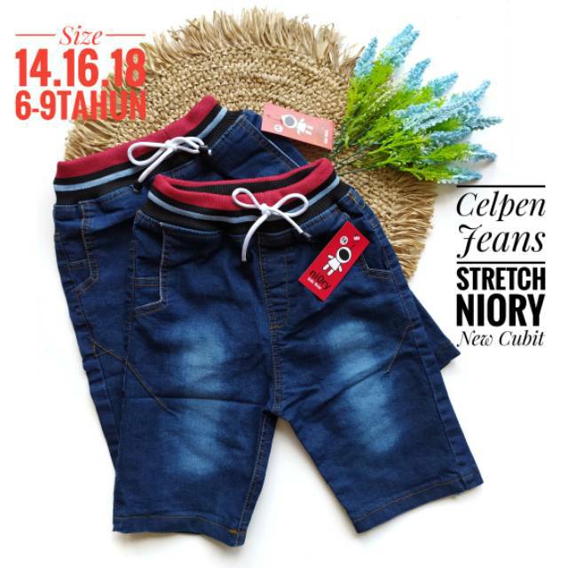  Celana  Jeans Anak Pendek  6 9Thn New Cubit NIORY Shopee 