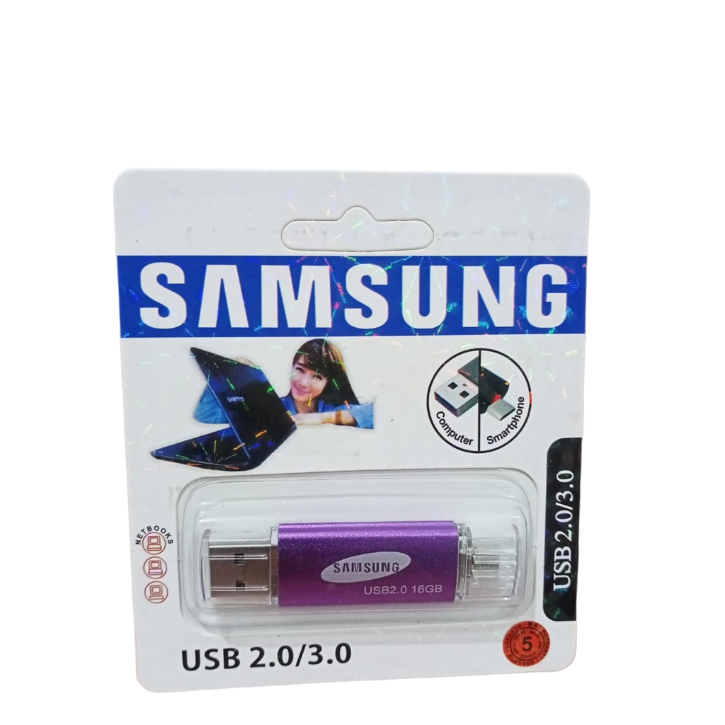 Flashdisk OTG + usb samsung 8gb / FLASHDISK SAMSUNG OTG 2GB / 4GB / 8GB / 16GB / 32GB / 64G