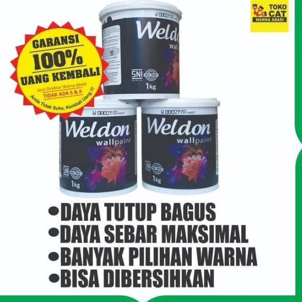 Langsung ATC CAT TEMBOK WELDON 1 KG - KHUSUS INTERIOR