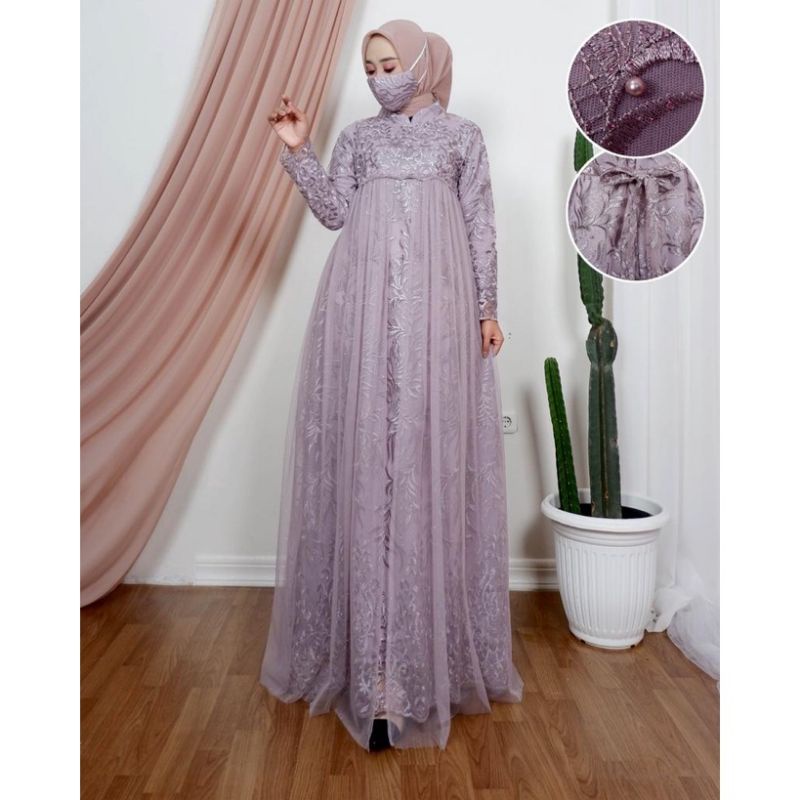 Kebaya Gamis Aulia Tutu / Gamis Pesta / Gamis Aulia Tutu / Gamis Pesta Mewah / Kebaya / Baju Gamis Pesta/ Gamis