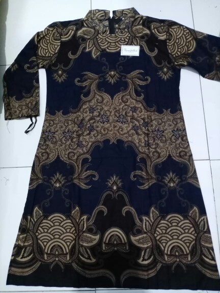 Couple Batik Navy Cowok Cewek