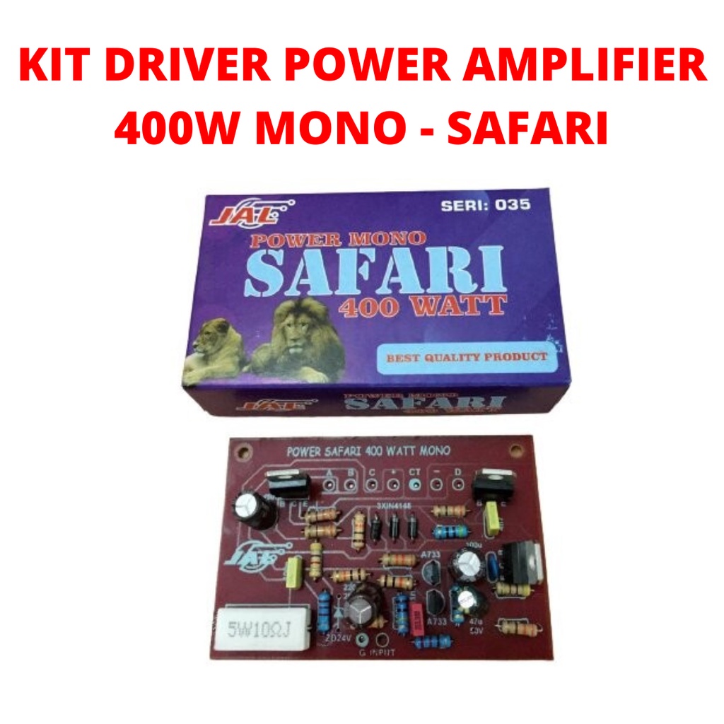 KIT POWER SAFARI MONO 400W MESIN DRIVER AMPLIFIER DRIPER DRAIVER AMPLI AMPLIPIER 400WATT WATT EMPLI 