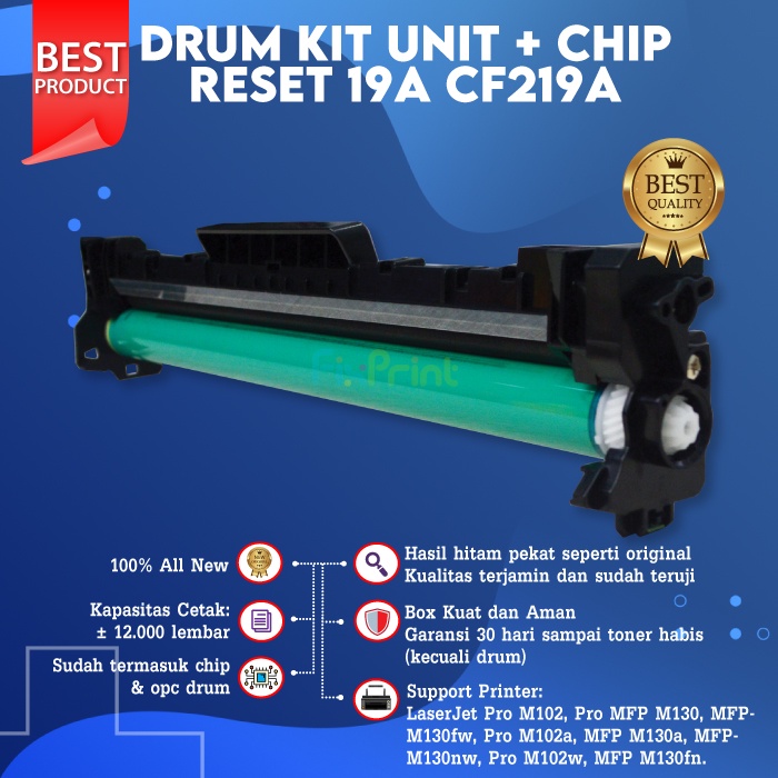 Drum Kit Unit XP 19A CF219A 17A CF217A Imaging Drum Toner Printer Lasejet M102a M130fw M130a CHIP