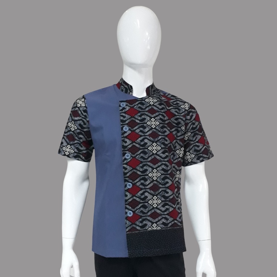 Chef Wear Baju Koki SS Komb Batik L