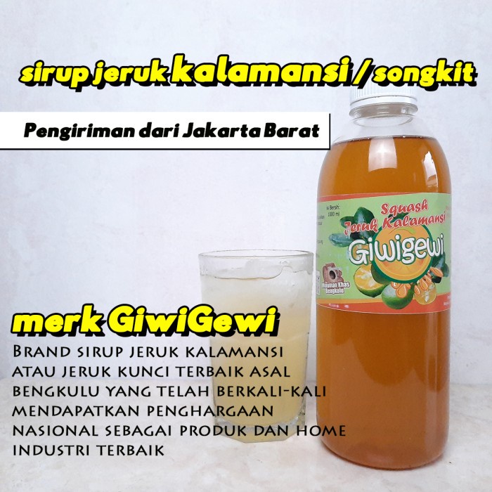 

Sirup Jeruk Kunci Kalamansi Asli Bengkulu 1 Liter