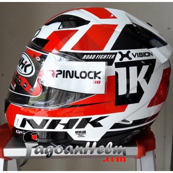 NHK Helm GP1000 XVISON ULTRA FLUO Pinlock Anti FOG X VISION Anti Embun