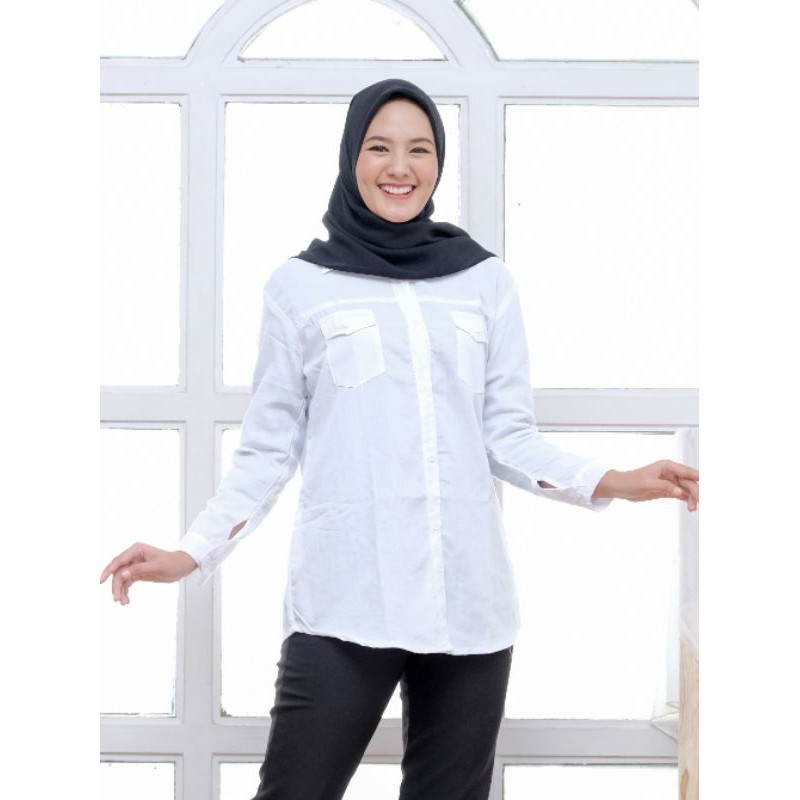 Kemeja Putih/Kemeja Putih Wanita/Kemeja putih polos/kemeja wanita murah
