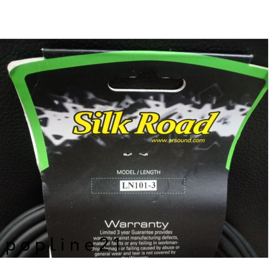 Kabel Jack Gitar SILK ROAD LN101-3 / Cable Guitar SILKROAD 3M GOLD
