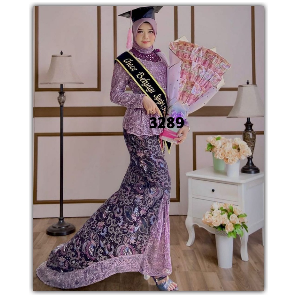 Rok ekor kebaya wisuda 3289 / rok kebaya