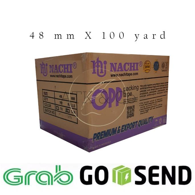 

Lakban OPP Nachi Tape 48mm 1 Dus - Khusus Gosend