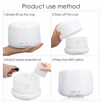 Air Humidifier Aromatherapy Oil Diffuser + 7 LED / Air Humidifier Aromatherapy Diffuser Night Lamp Pengharum Ruangan Aroma Terapi Difuser / Humidifier Led Diffuser Aroma Terapi Aromaterapi Oil Diffuser / Aromaterapi Ruangan Oil Aromaterapi Ruangan Elektri